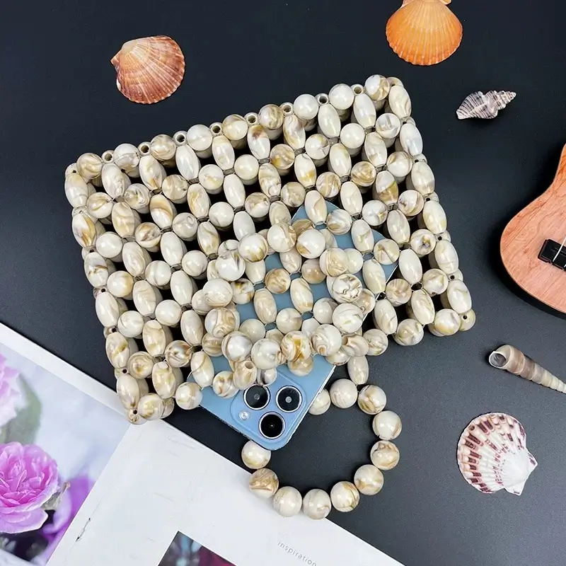 Acrylic Beaded Clutch Bag for Wedding - Image 2