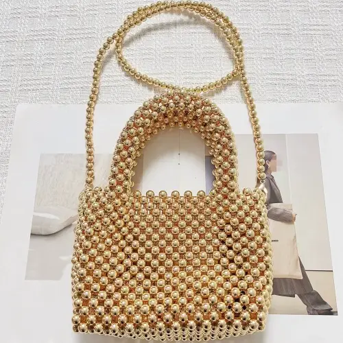 Evening Beaded Bag with Shoulder Strap 1 - Obeado