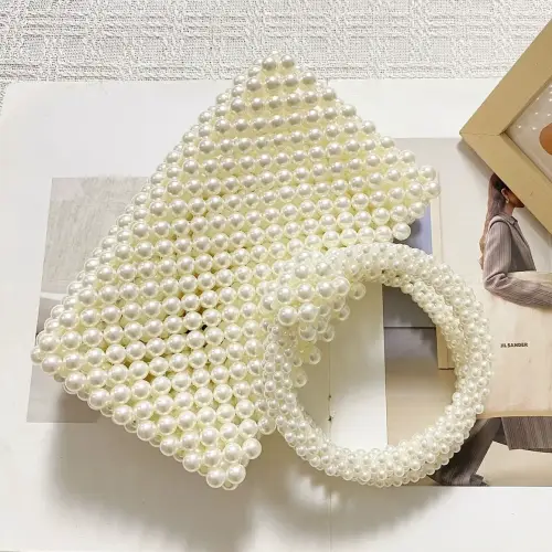 Handmade Pearl Clutch Bag 1 - Obeado