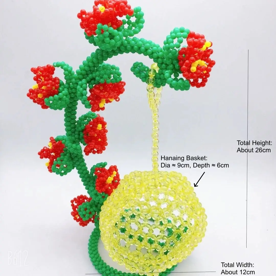 Hanging Basket Ornament Beaded Home Décor - Image 10