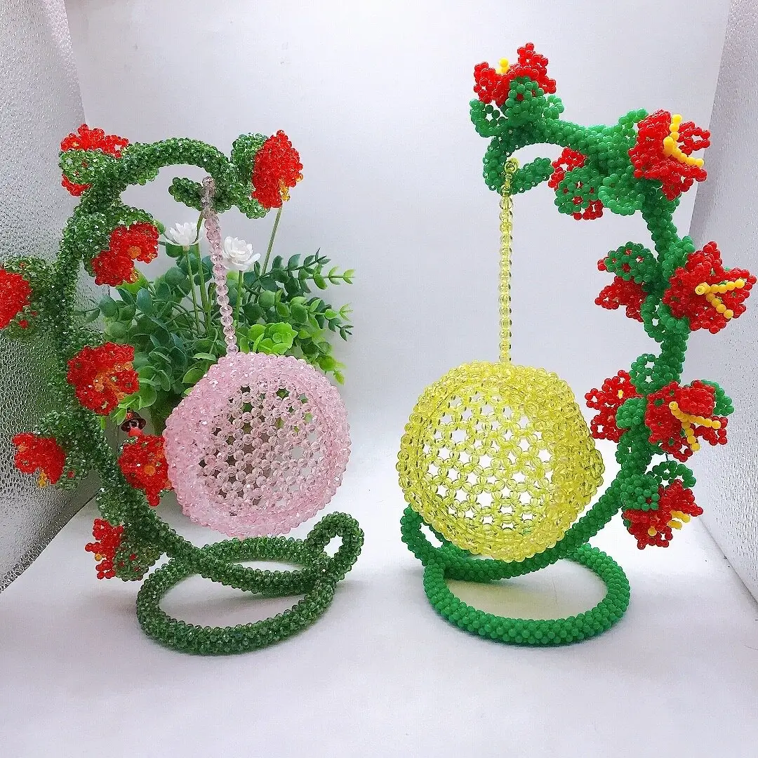 Hanging Basket Ornament Beaded Home Décor - Image 11
