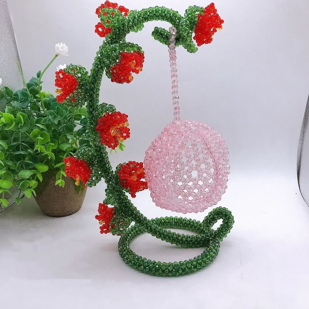 Hanging Basket Ornament Beaded Home Décor - Image 5