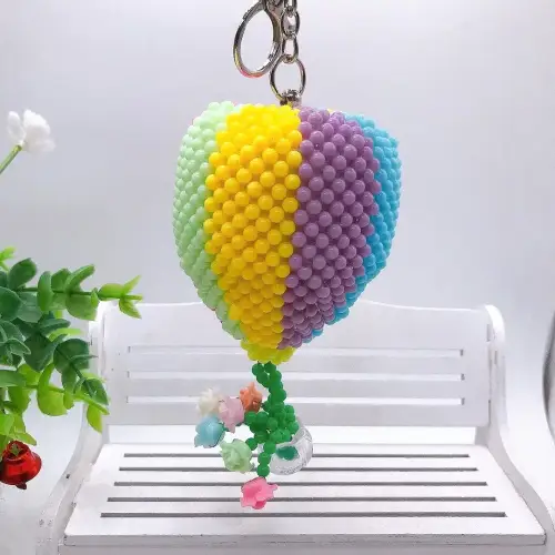 Hot Air Balloon Handmade Beaded Craft