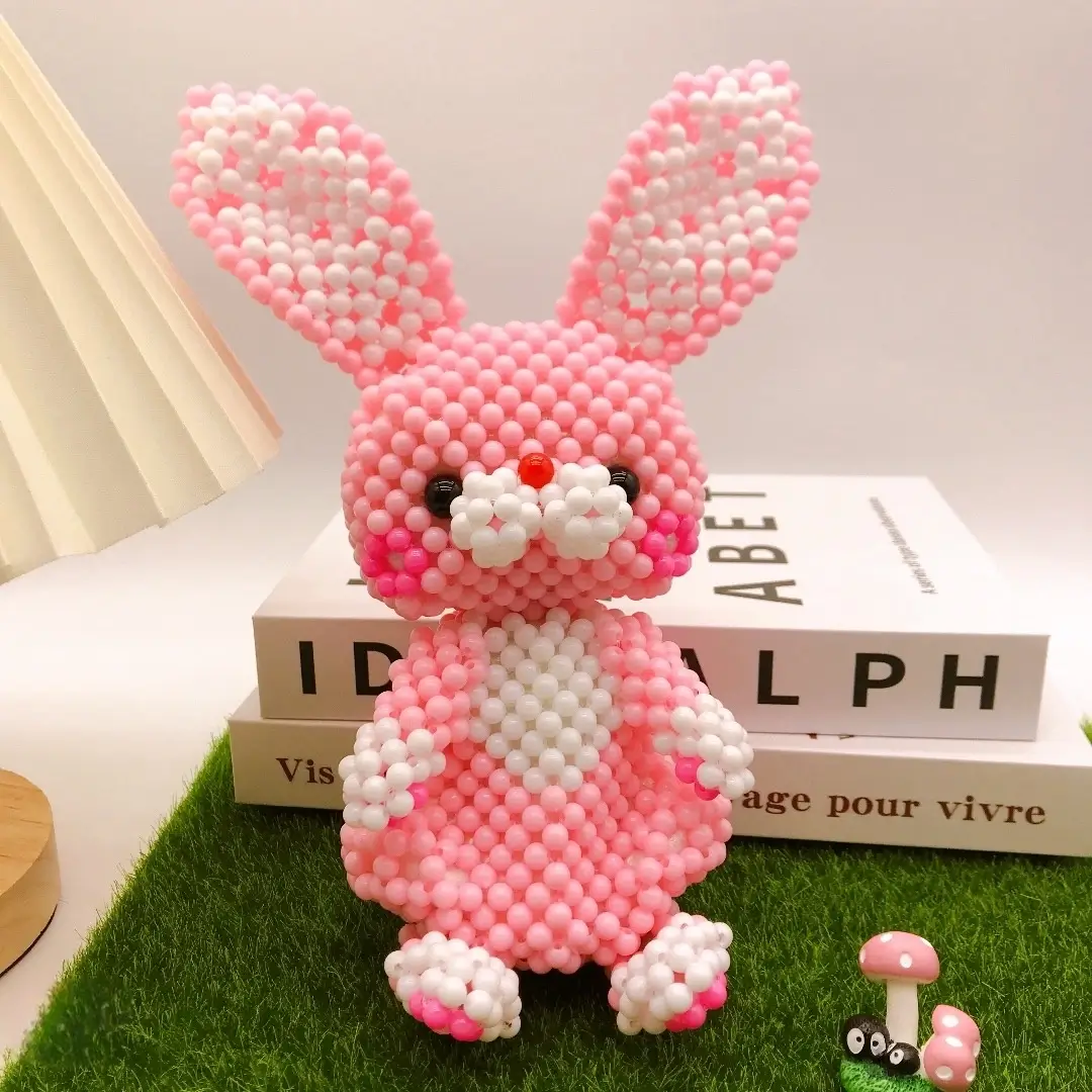 Long Ears Rabbit Beaded Animal Figurine - Image 4