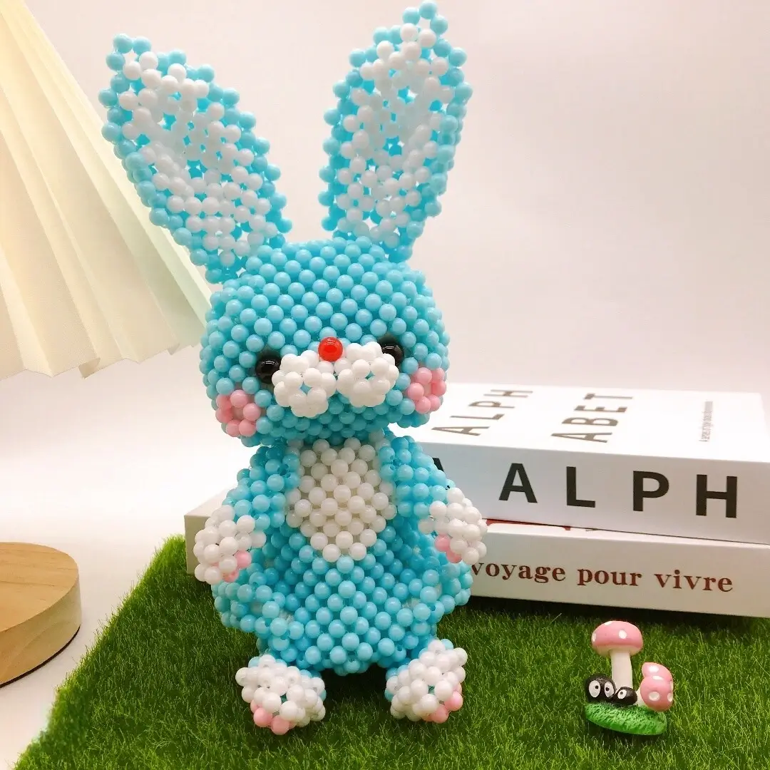 Long Ears Rabbit Beaded Animal Figurine - Image 5