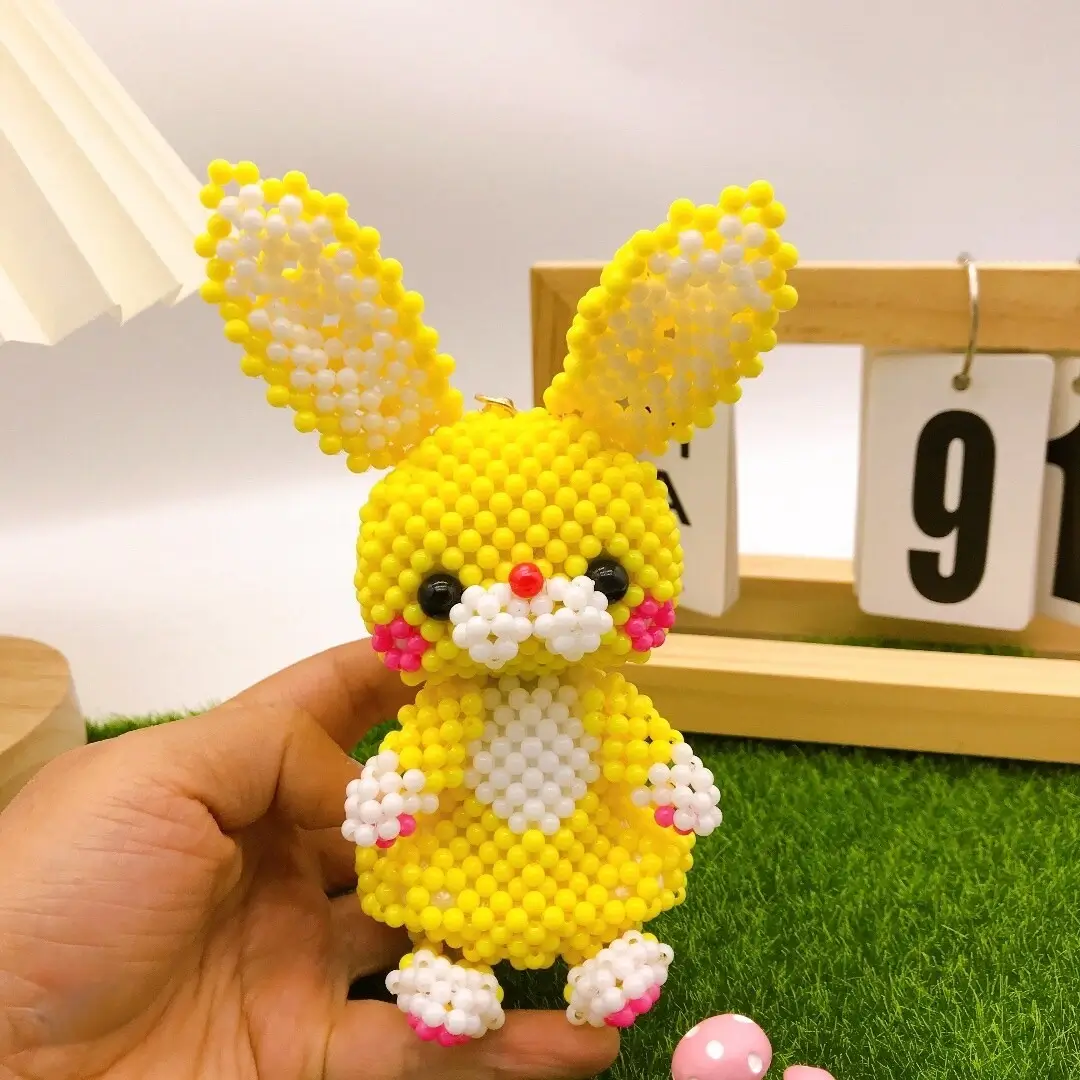 Long Ears Rabbit Beaded Animal Figurine - Image 6