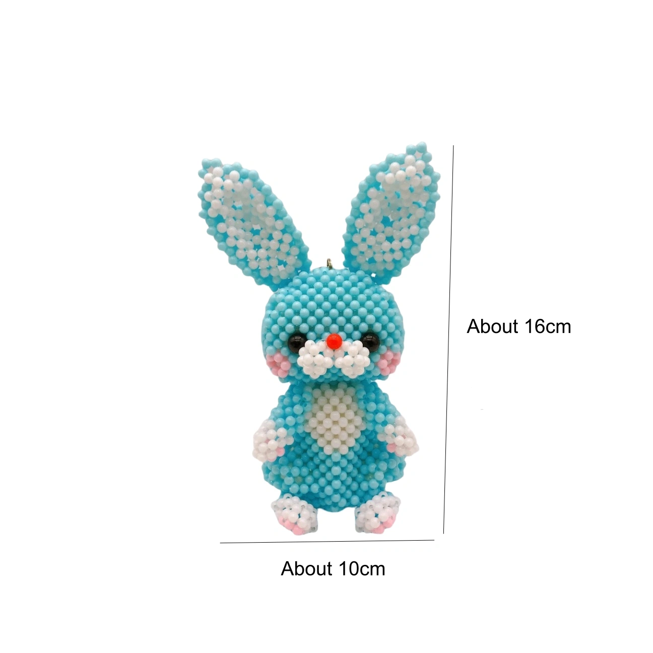 Long Ears Rabbit Beaded Animal Figurine - Image 9
