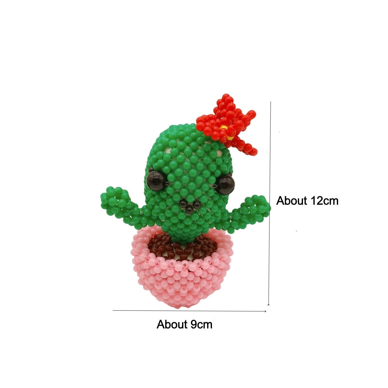 Small Potted Plant Ornament Beaded Home Décor - Image 7