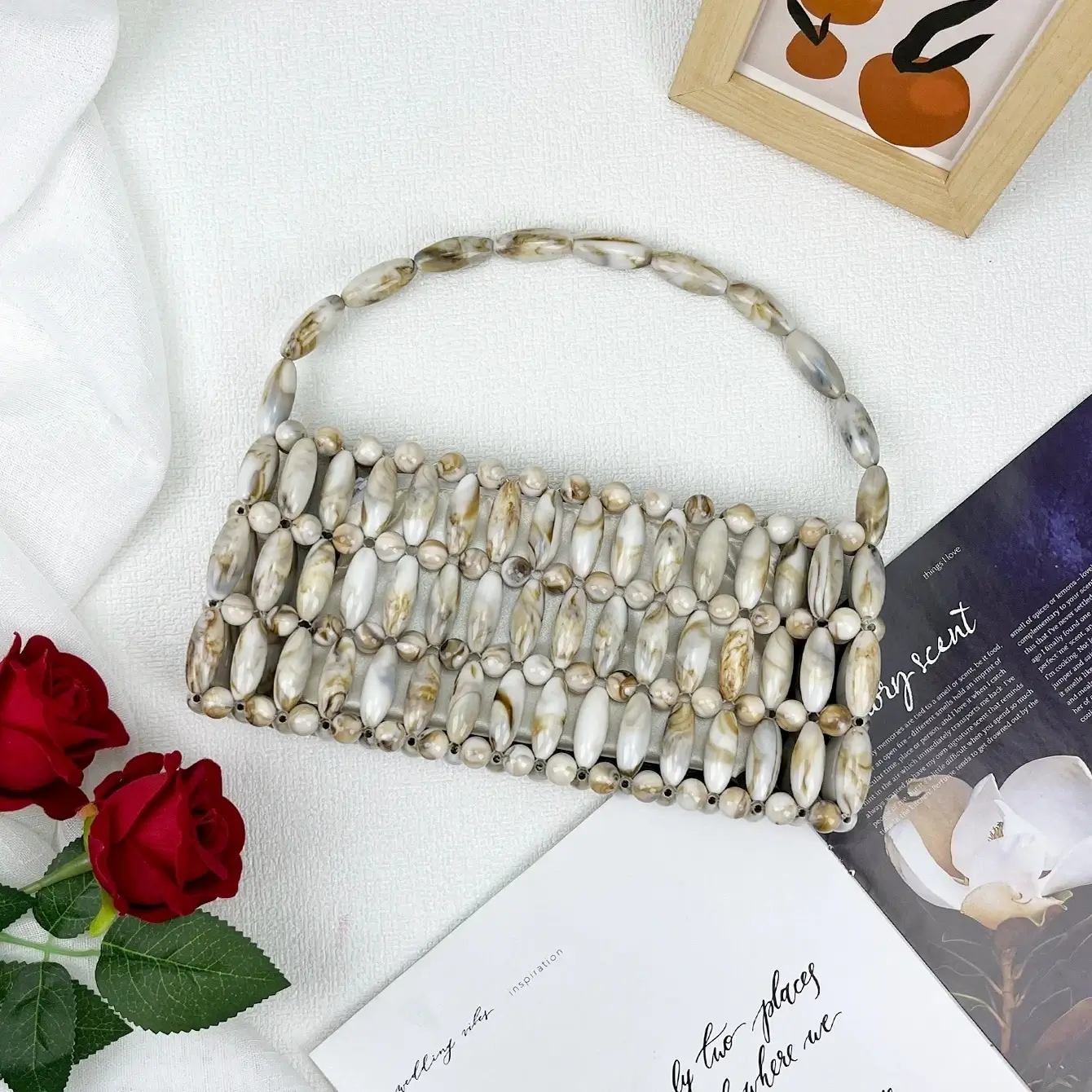 Vintage Hand Beaded Evening Bag 1 - Obeado