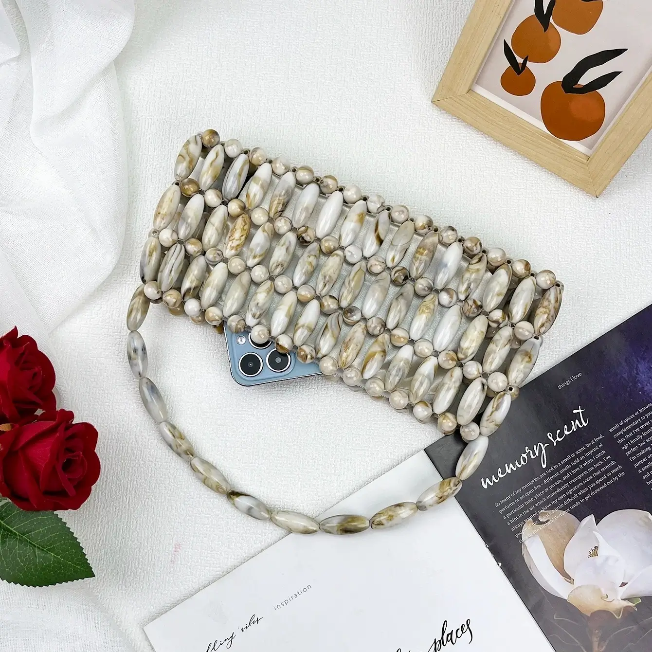 Vintage Hand Beaded Evening Bag Supply - Image 3