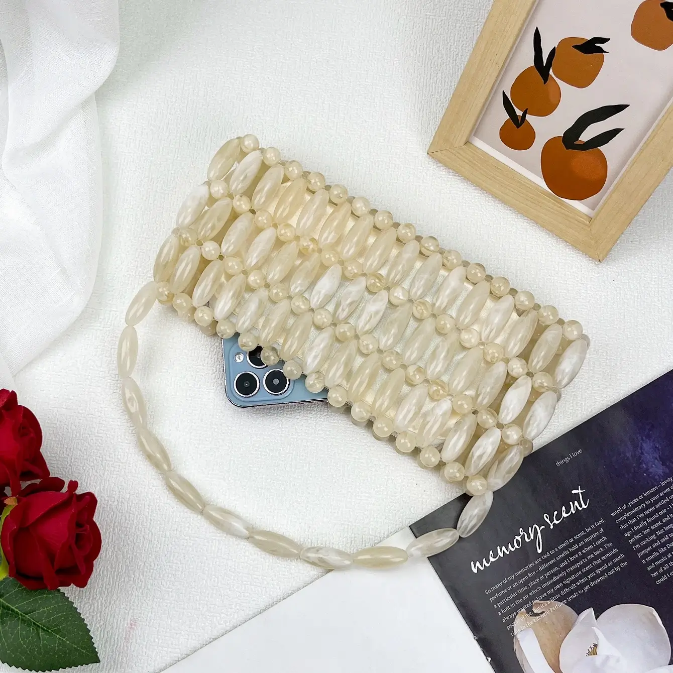 Vintage Hand Beaded Evening Bag Supply - Image 6