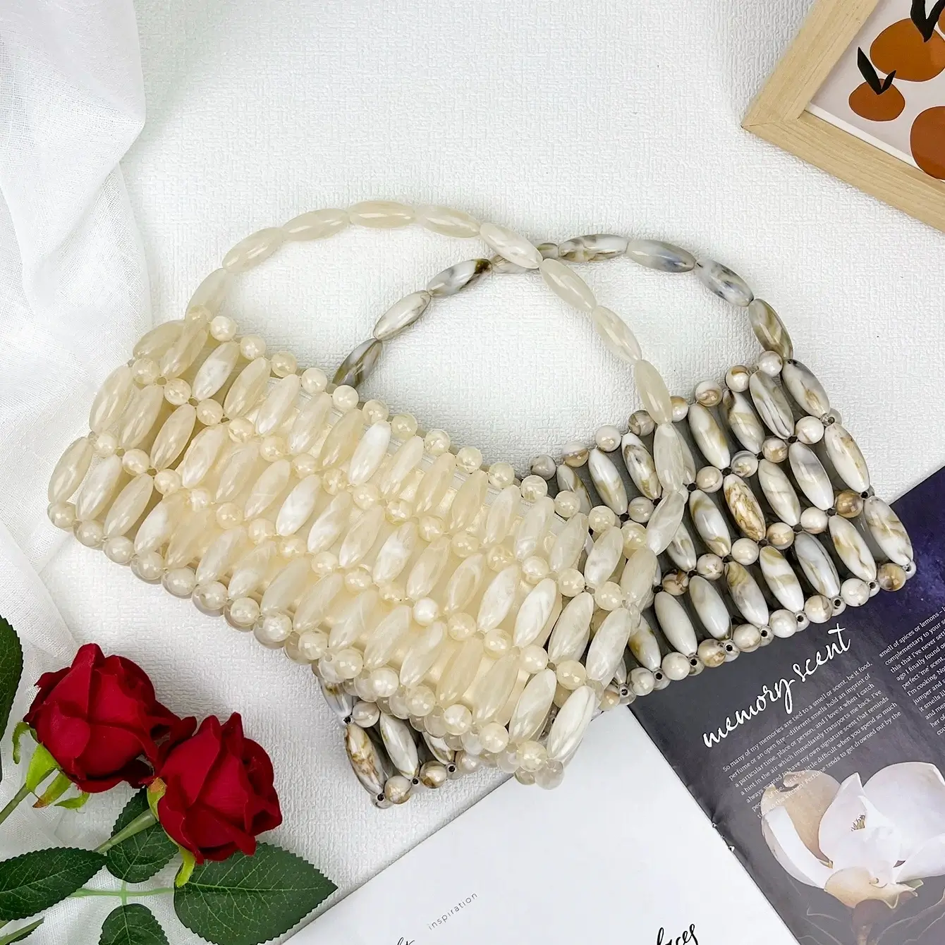 Vintage Hand Beaded Evening Bag Supply - Image 8