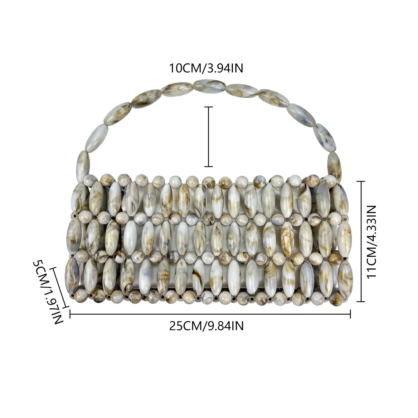 Vintage Hand Beaded Evening Bag Supply - Image 9